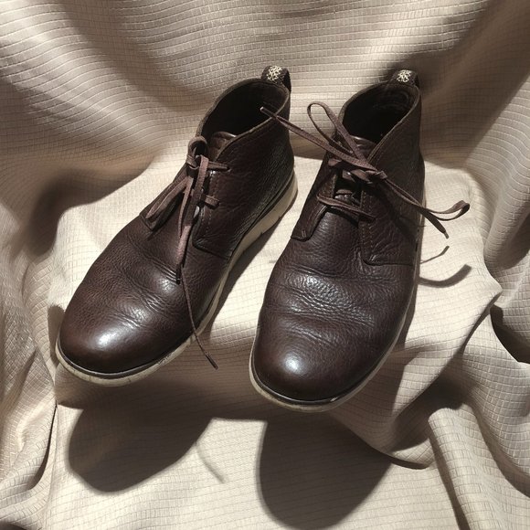 UGG Men Leighton Chocolate Brown Crinkled Leather main image 12